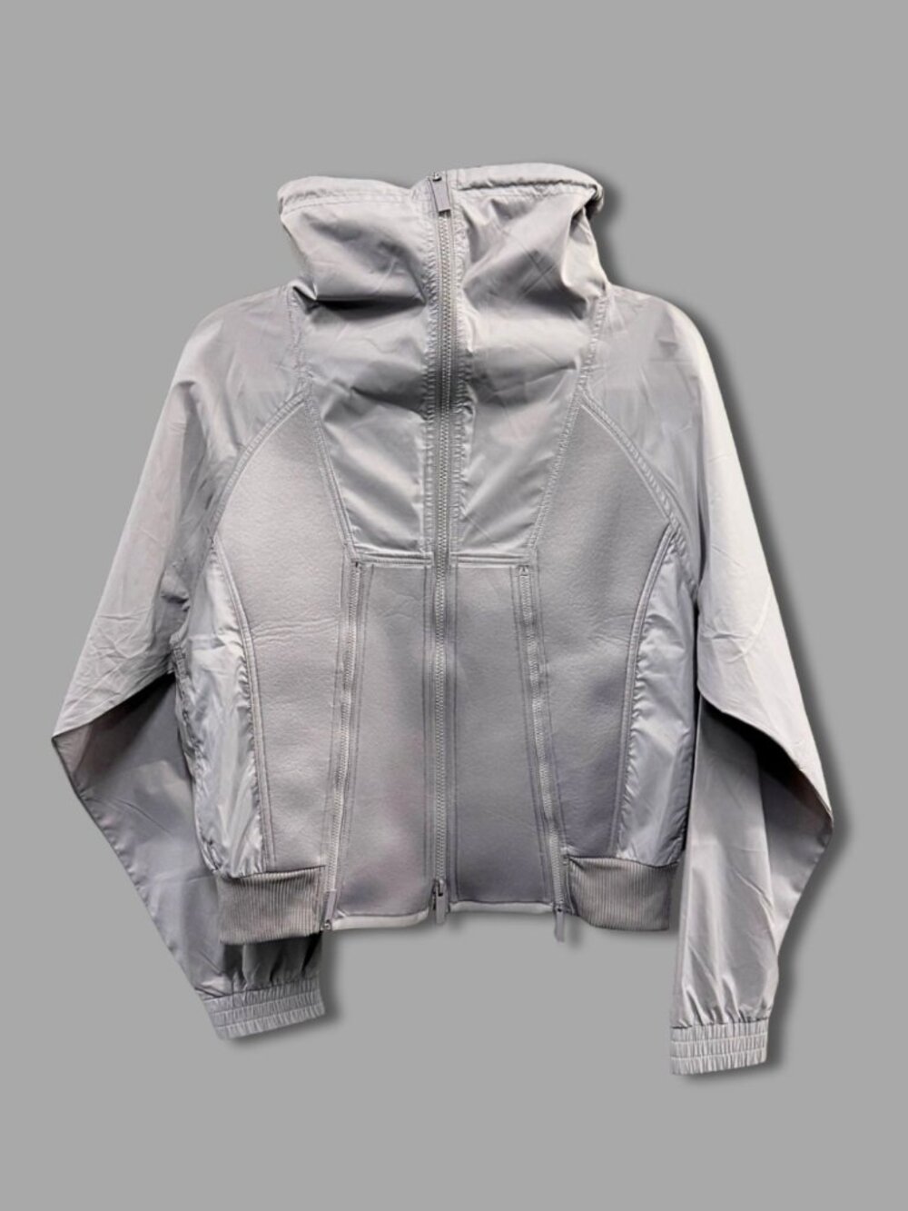 ADIDAS by STELLA McCARTNEY Light Grey Running Windbreaker Jacket